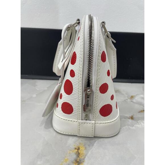 Louis Vuitton x YK White/Red Epi Alma BB - Picture 6 of 10